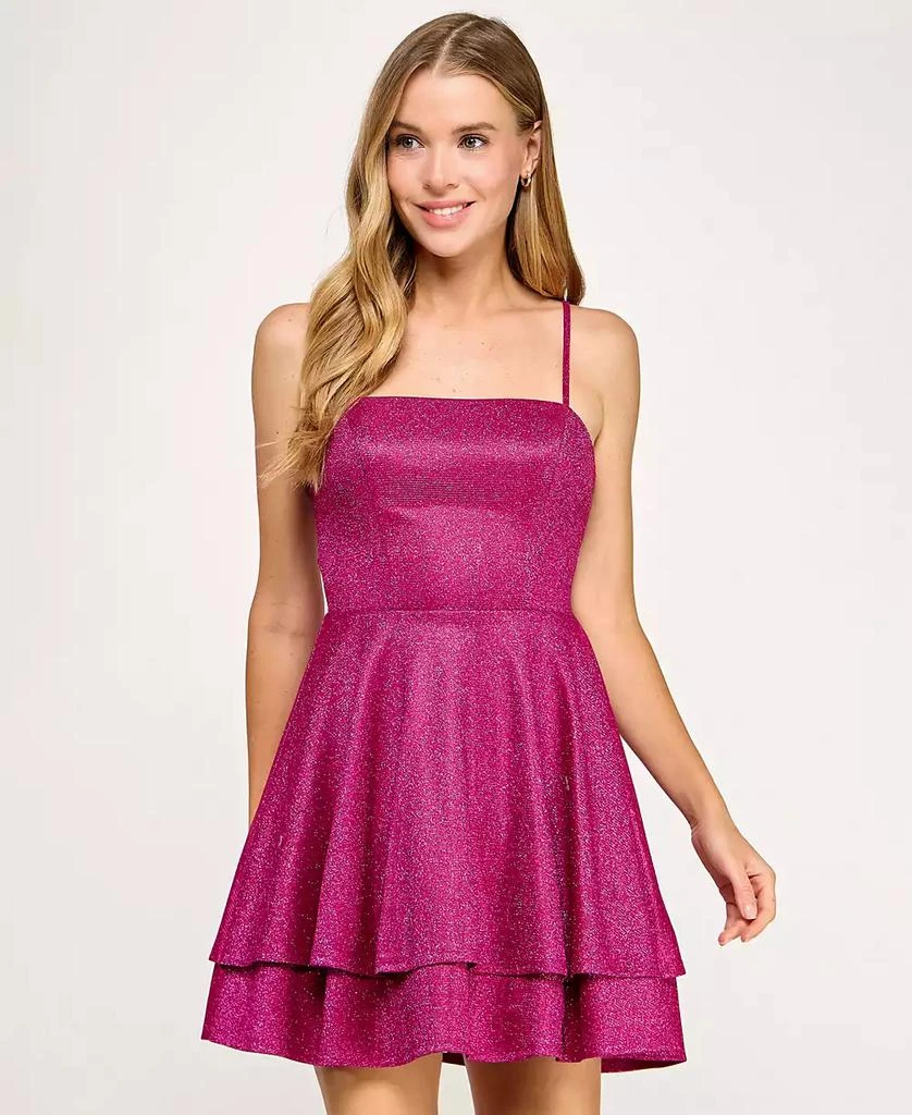 straight flare dress Shop Light Blue Cinched Waist Solid Fit & Flare Dress - for Women | OUTZIDR main image 1