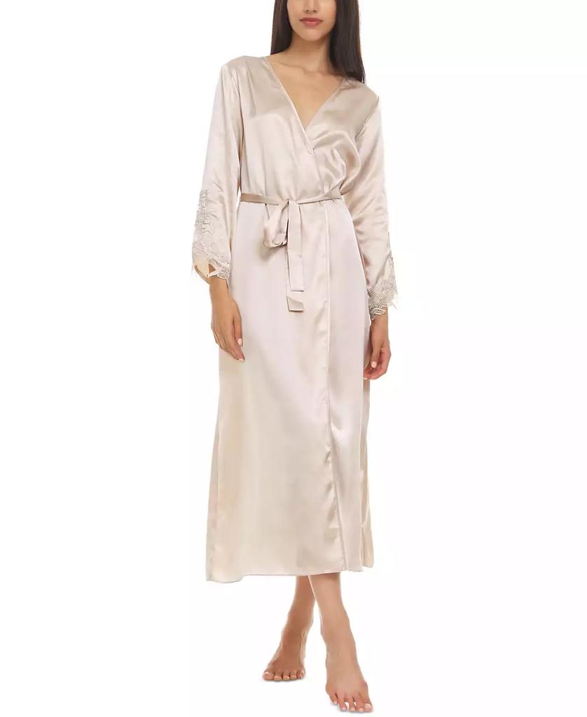 Flora Nikrooz Stella Satin Venise Trim Robe