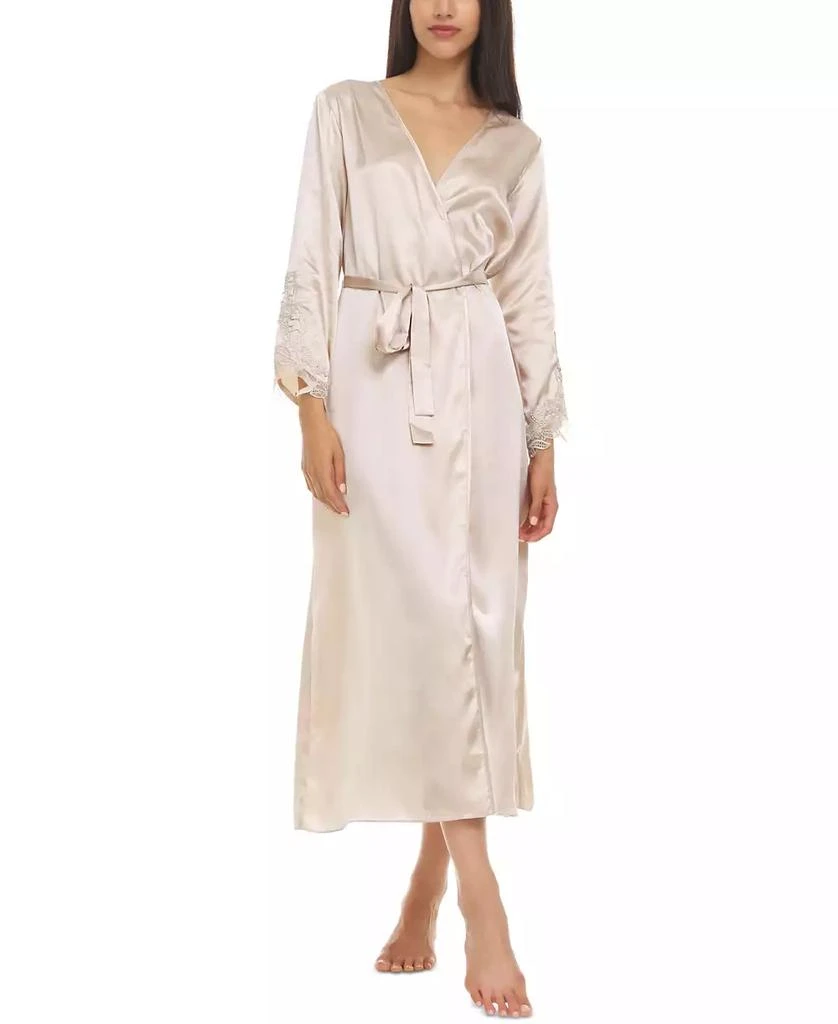 Flora by Flora Nikrooz Stella Satin Venise Trim Robe 1