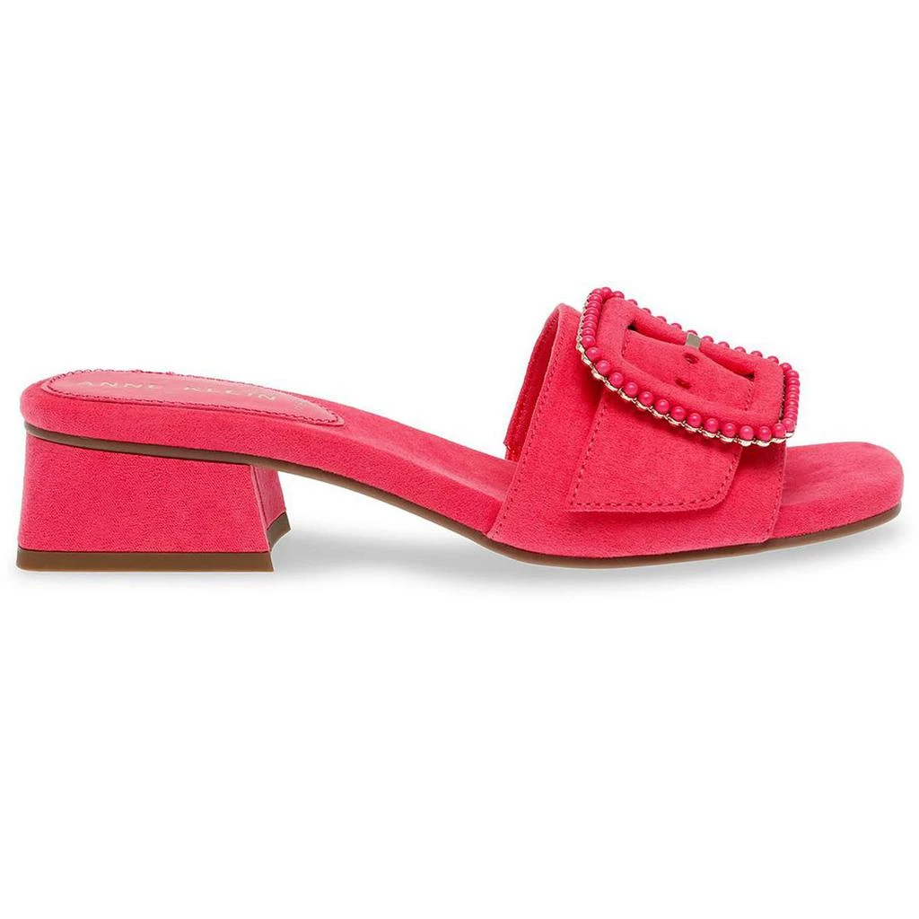 Anne Klein NESSA Womens Faux Suede Mule Flatform Sandals 2