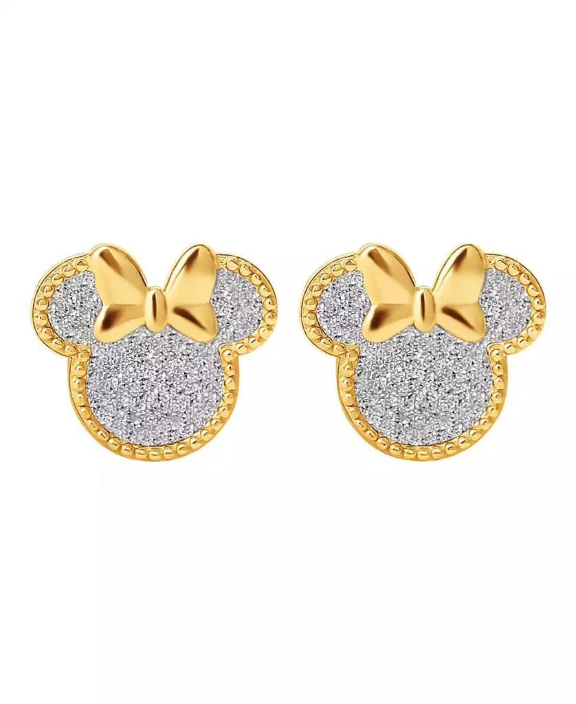 Disney 2-Pc. Minnie Glitter Necklace and Earrings Set in 18k Yellow Gold Over Sterling Silver 6
