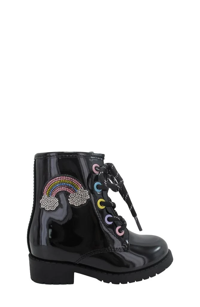 JELLYPOP Kids' Lil Jenna Rainbow Appliqué Boot 3