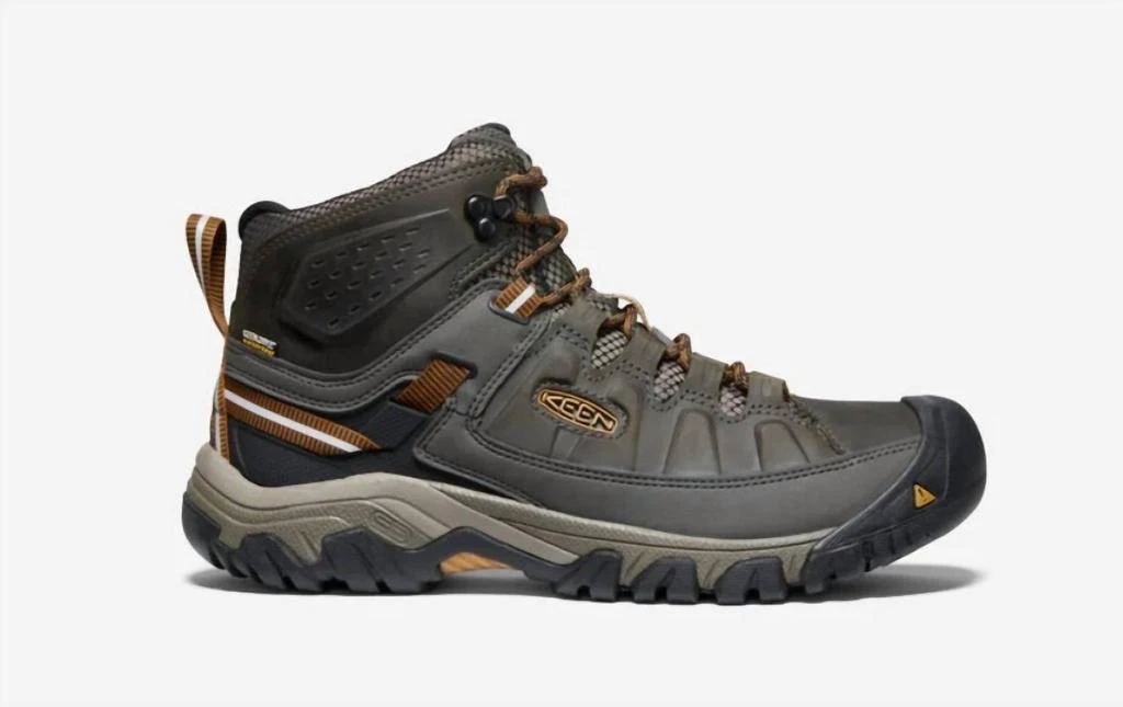 Keen Men's Targhee Iii Wide Waterproof Boot In Black Olive/golden Brown 1
