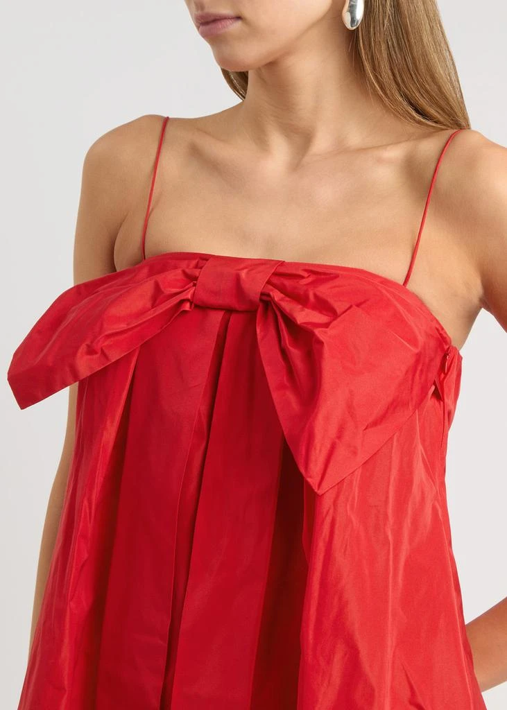 Bernadette Estee bow-embellished taffeta mini dress 5