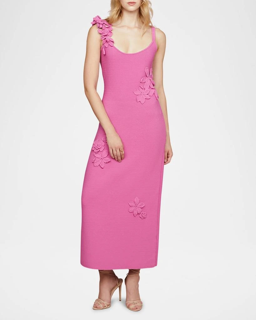 AMUR Allegra Floral Knit Midi Dress 2