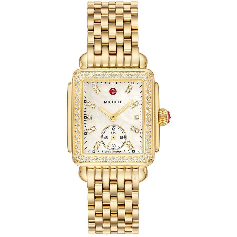 Michele Deco Mid Quartz Diamond Ladies Watch MWW06V000124