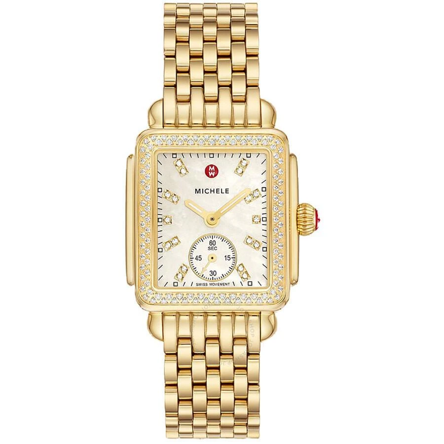 Michele Deco Mid Quartz Diamond Ladies Watch MWW06V000124 1
