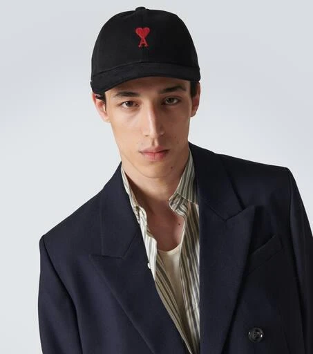 AMI Ami De Cœur cotton canvas cap 2