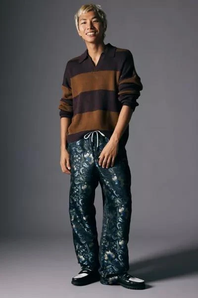 Urban Outfitters UO Shiny Jacquard Beach Pant 2