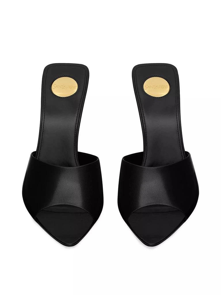Yves Saint Laurent Romy Mules In Smooth Leather 3