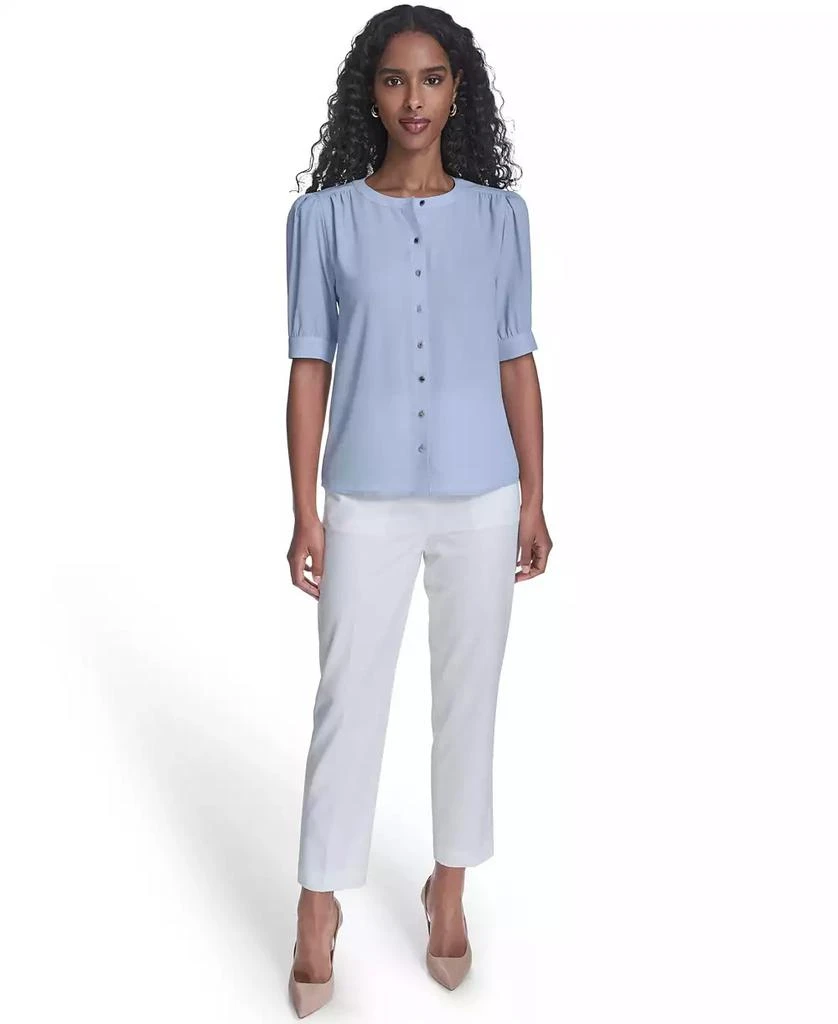 Calvin Klein Women's Short-Sleeve Button Front Top 2