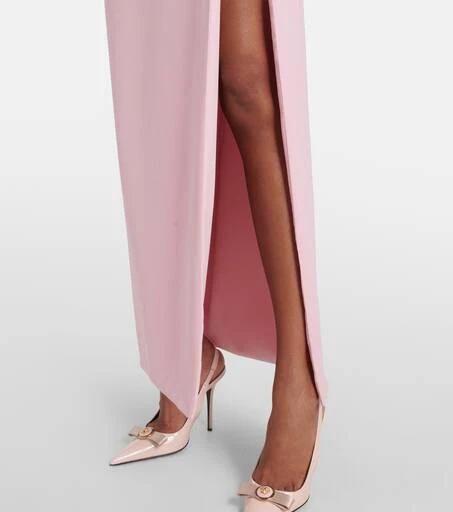 Versace Draped silk cady gown 6