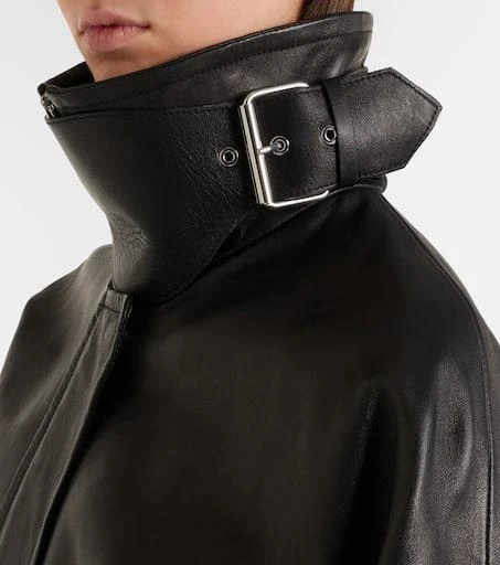 Max Mara Ossido leather blouson jacket 4