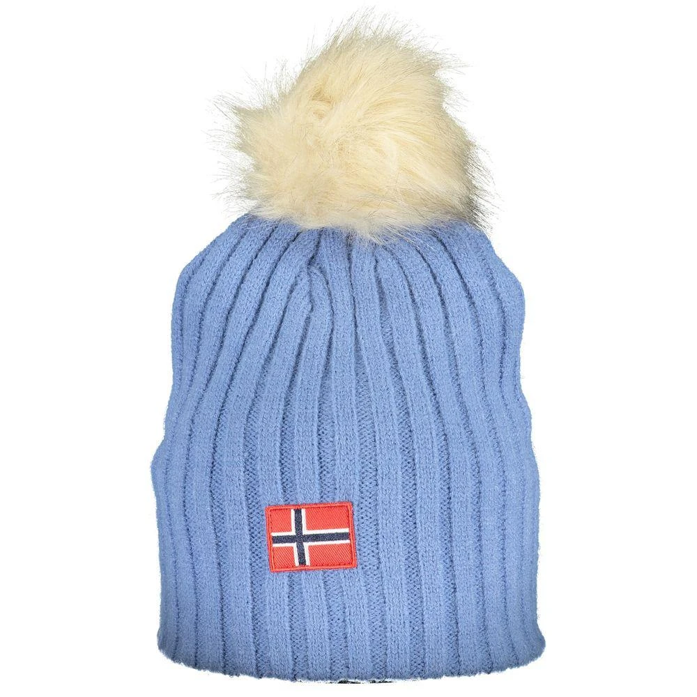 Norway 1963 Polyester Wide Brim Hat Women Blue Hats Royal Blue Wide Brim Sun Hats For Women Floppy Cap Elegant  main image 4