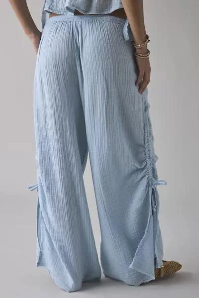 Out From Under Out From Under Ocean Air Cinched Wide-Leg Gauze Pant 5