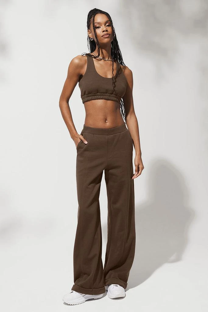 Alo High-Waist Trouser Wide Leg Pant - Espresso 9