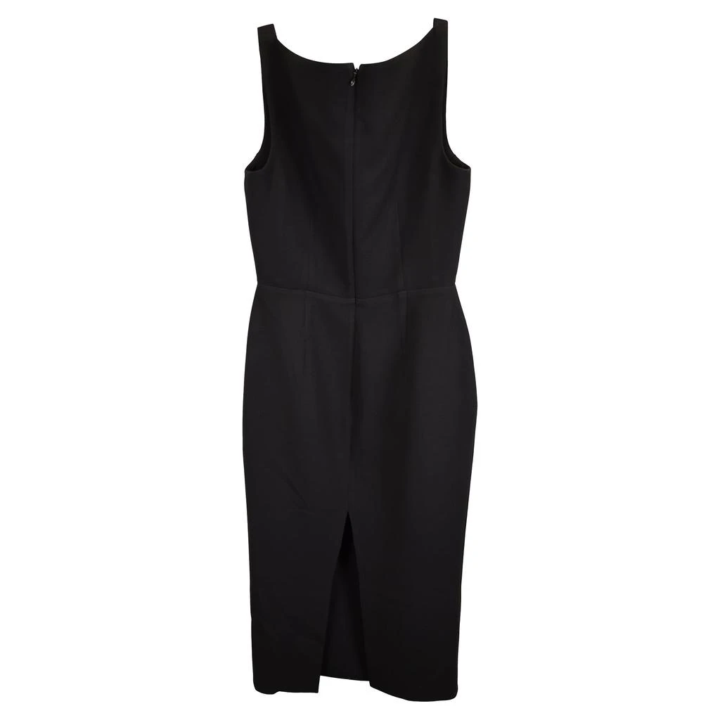 Alex Perry Pagett Midi Sweetheart Neck Dress in Black Viscose 3