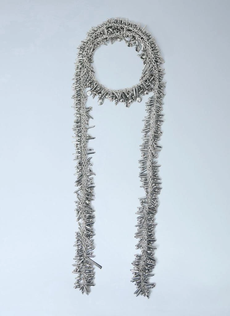 Dries Van Noten Embellished Metal Fringe Necklace