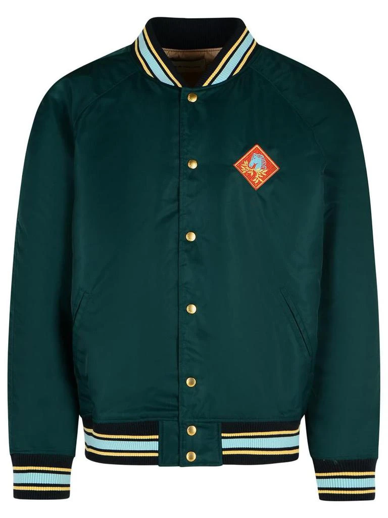 Drôle de Monsieur Drôle De Monsieur Bomber Jacket In Green Polyamide 1