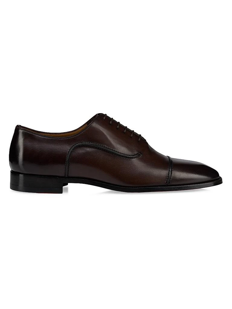 Christian Louboutin College Strass Leather Oxford Shoes  display picture 2