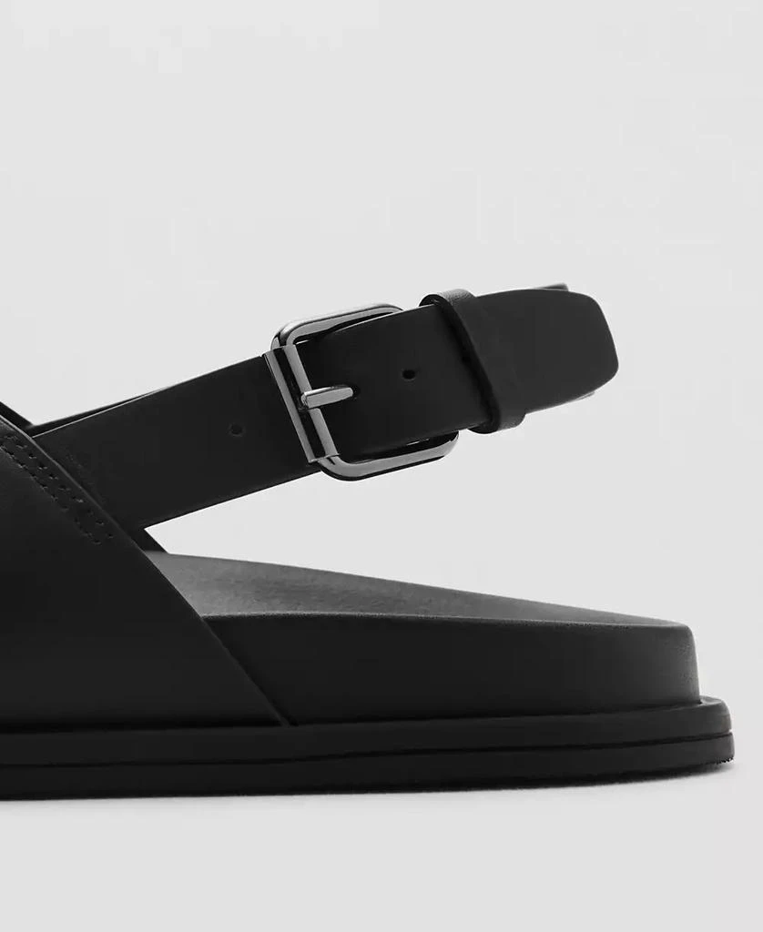 Mango Men's Leather Crossed Strap Sandals 3