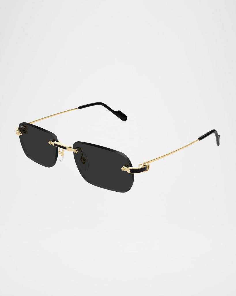 CARTIER リムレスサンクラス CT0499S 001 Cartier Première De Cartier CT0499S 54MM Rectangular