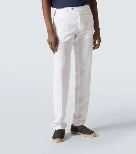 Incotex Ivory Linen and cotton suit 5
