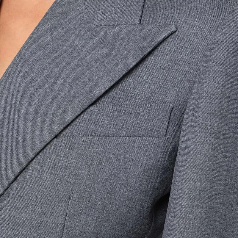 Givenchy Grey double-breasted wool jacket 4