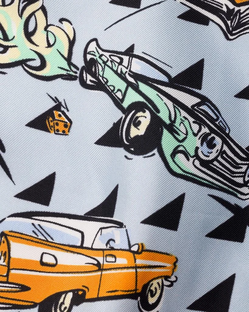 Prada Car-Print Silk Twill Scarf 2