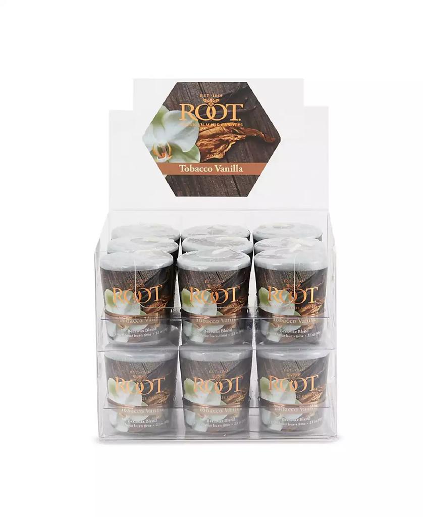 ROOT CANDLES Votive Tobacco Vanilla 20 Hour Candles Set, 18 Piece
