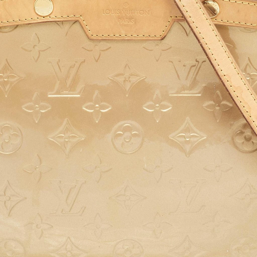 Louis Vuitton Louis Vuitton Beige Poudre Monogram Vernis Brea MM Bag 5