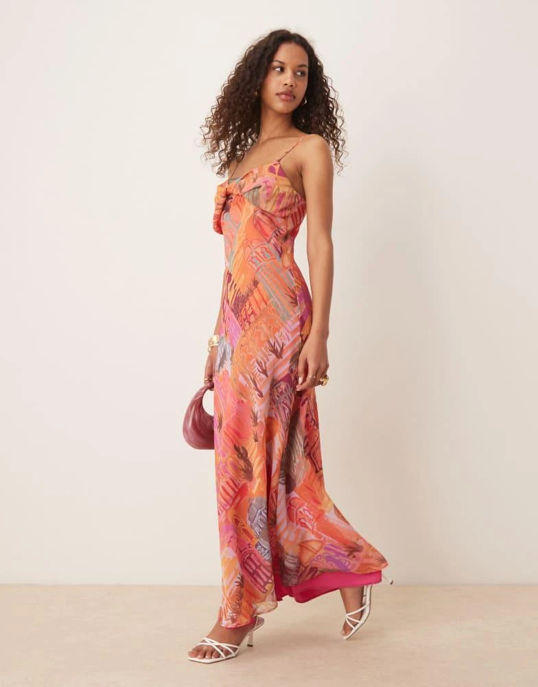 strapless open back dress Cami Textured Maxi in Almond – Love, Odette