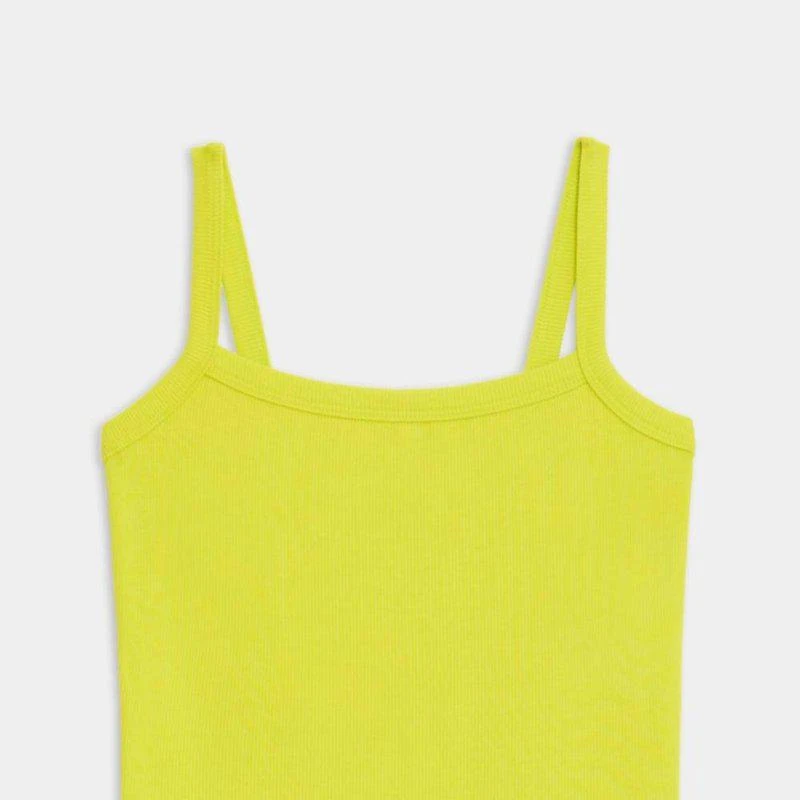 Splits59 Romy Rib Tank Chartreuse 2