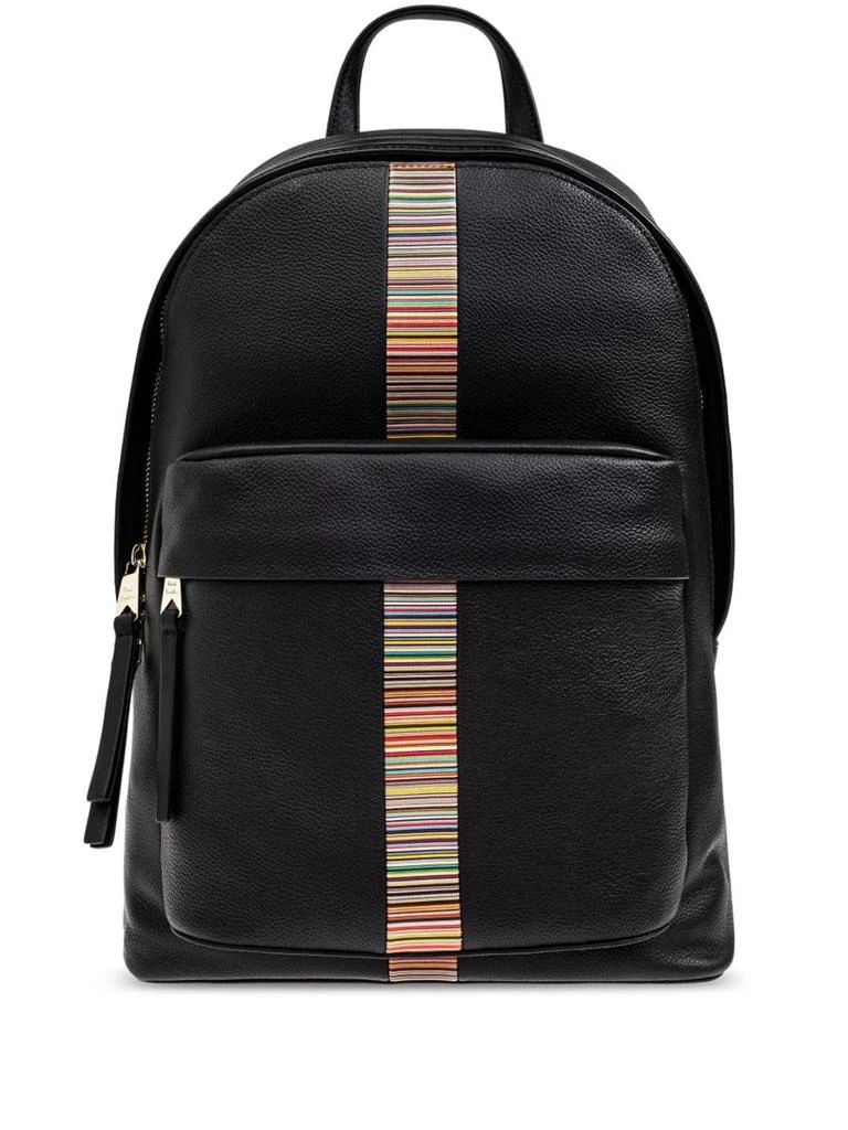 Paul Smith Paul Smith Signature Stripe Leather Backpack 1