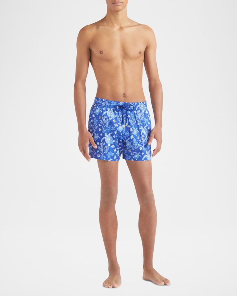 Vilebrequin Men's Stretch X-Ray Turtles Swim Trunks