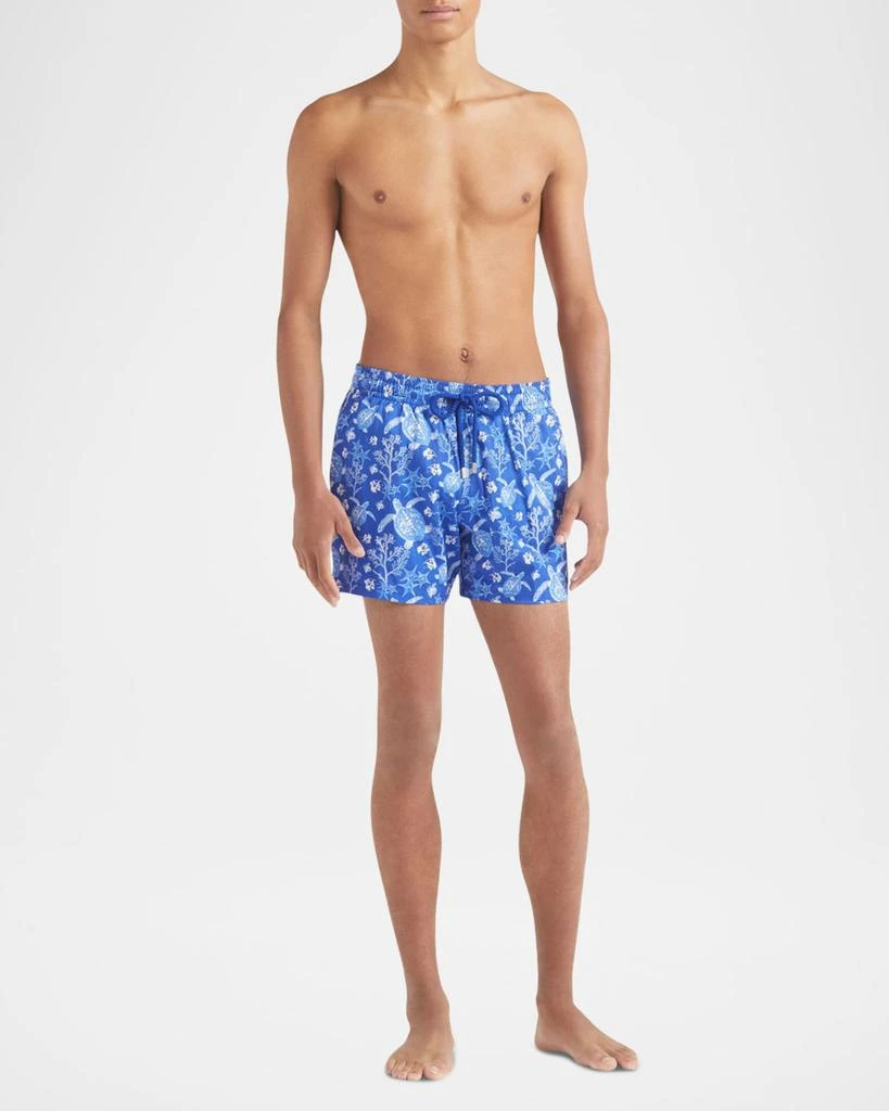 Vilebrequin Men's Stretch X-Ray Turtles Swim Trunks 2