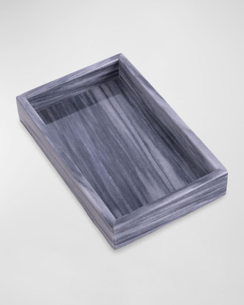 Bey-Berk Ezra Carrera Gray Marble Towel Tray