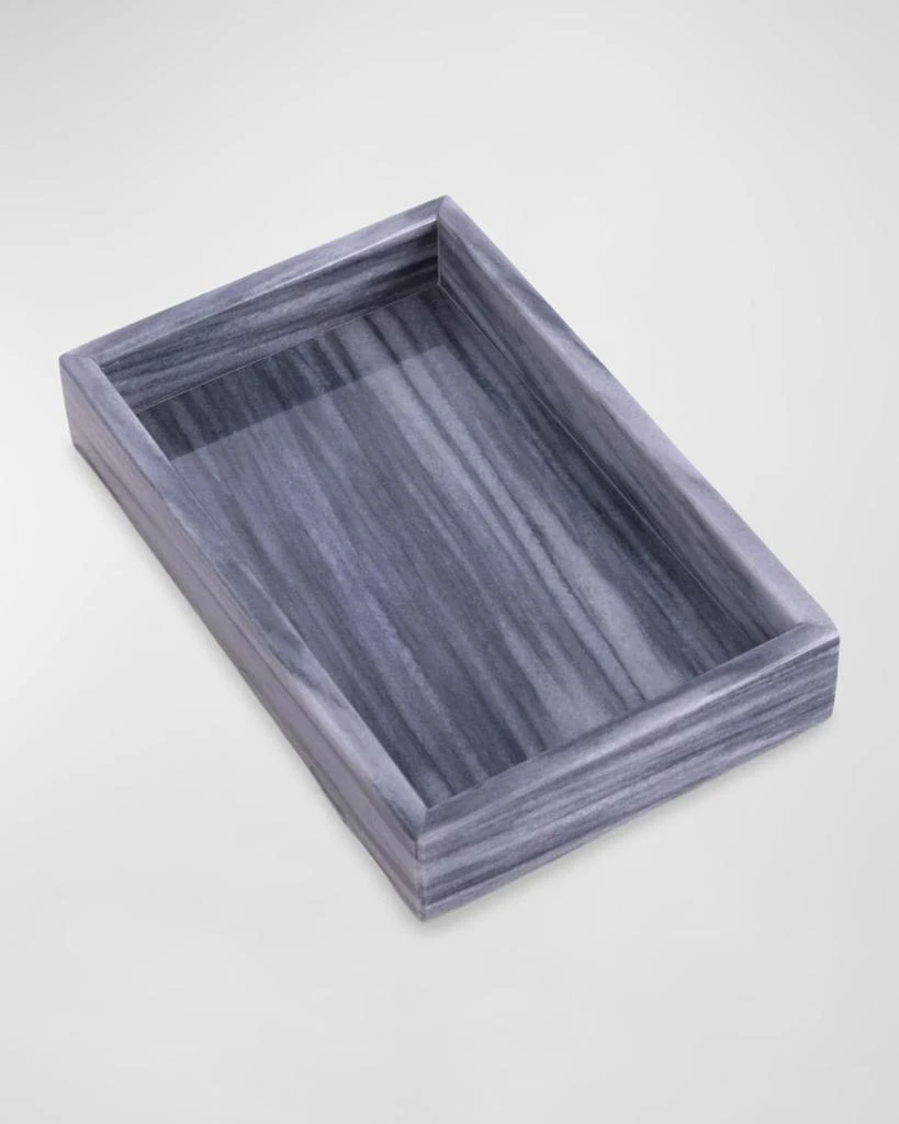 Bey-Berk Ezra Carrera Gray Marble Towel Tray 1