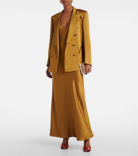 BLAZÉ MILANO Novalis double-breasted satin blazer