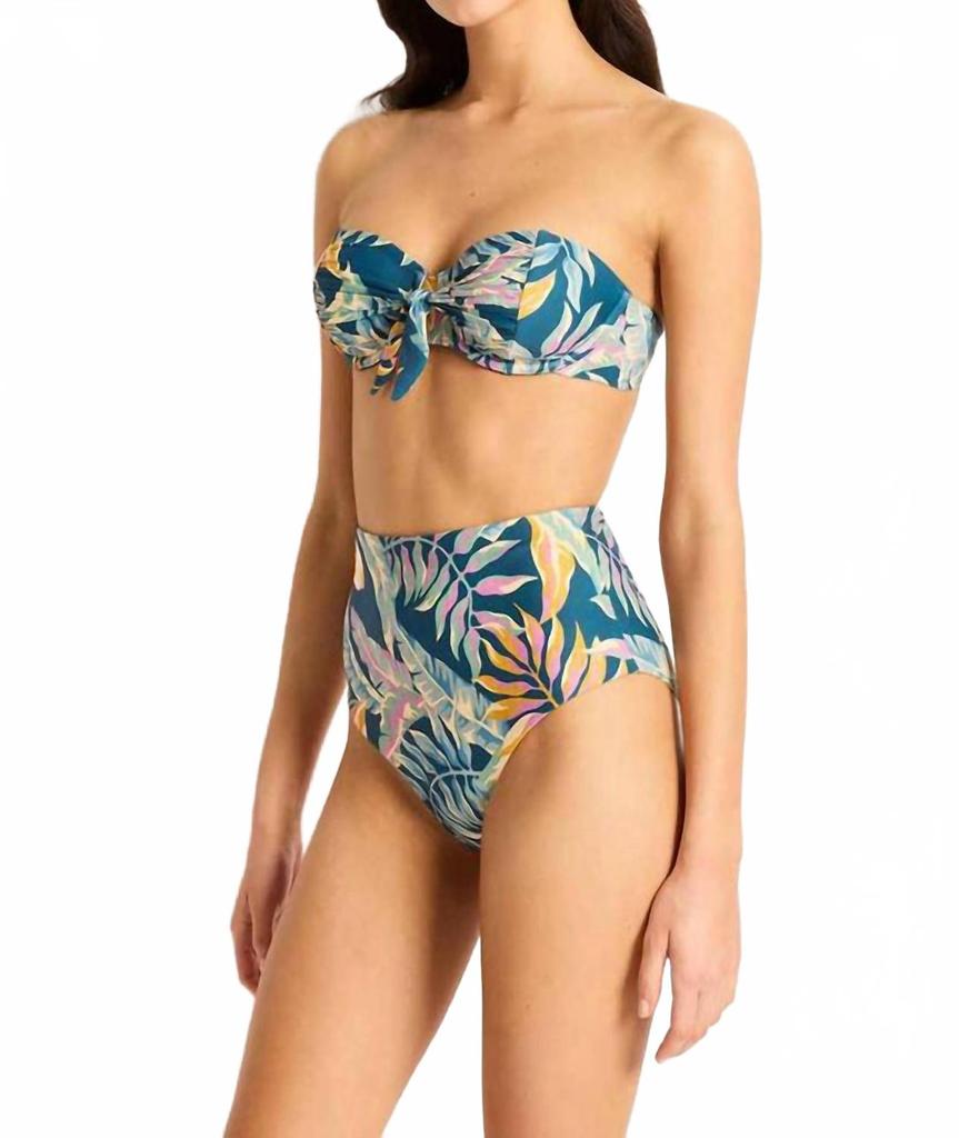 Monte & Lou Women's Balconette Top In Huahine