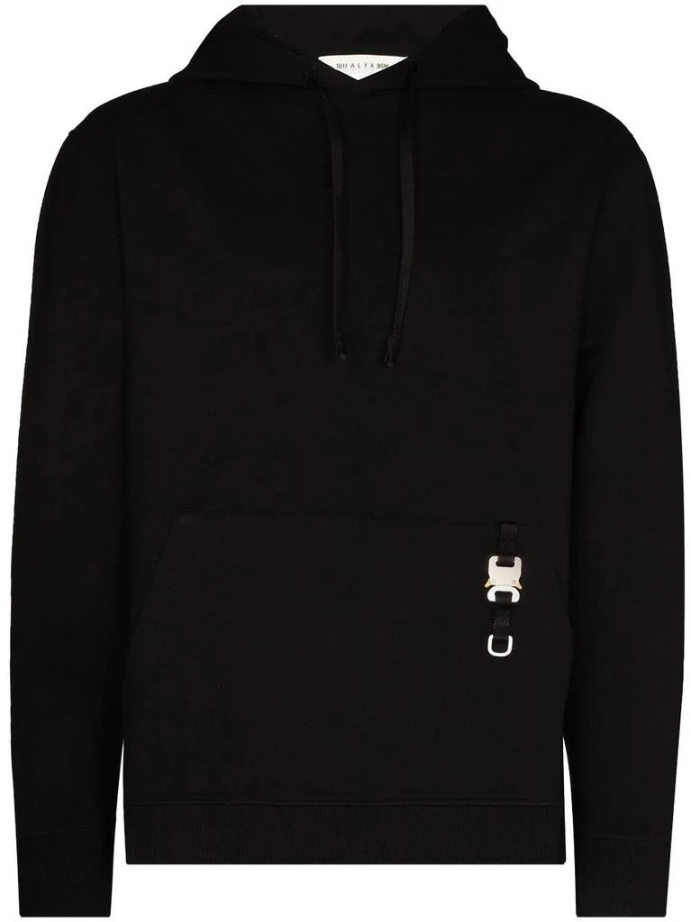NA Buckle detail black Hoodie 1