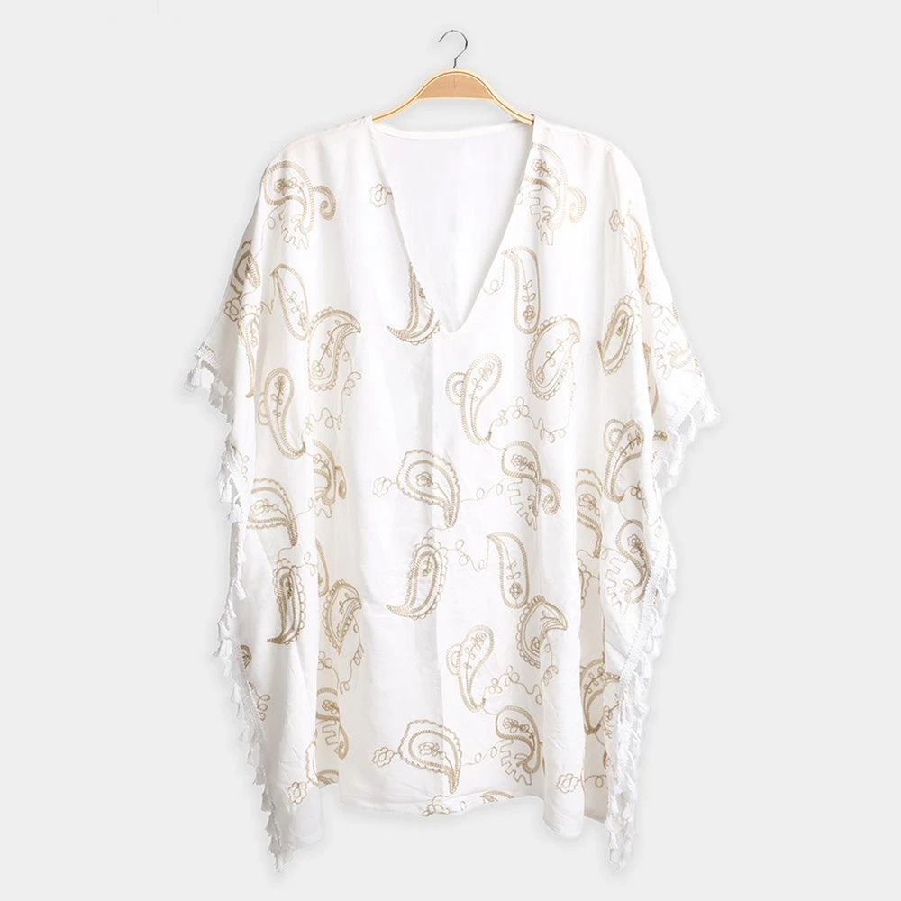 Boho Embroidered Poncho Dress  On Sale Now with Up to 50% Off | Discover  Exclusive Deals & Savings at BeyondStyle  Authentic TRUEDAMES women| clothing|sweaters|wraps-ponchos with Limited-Time Discounts, Free Shipping,  and Price