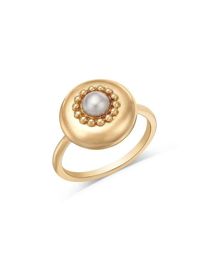 Bloomingdale
s Fine Collection Bloomingdales Fine Collection Freshwater Pearl Solitaire Ring in 14K Yellow Gold