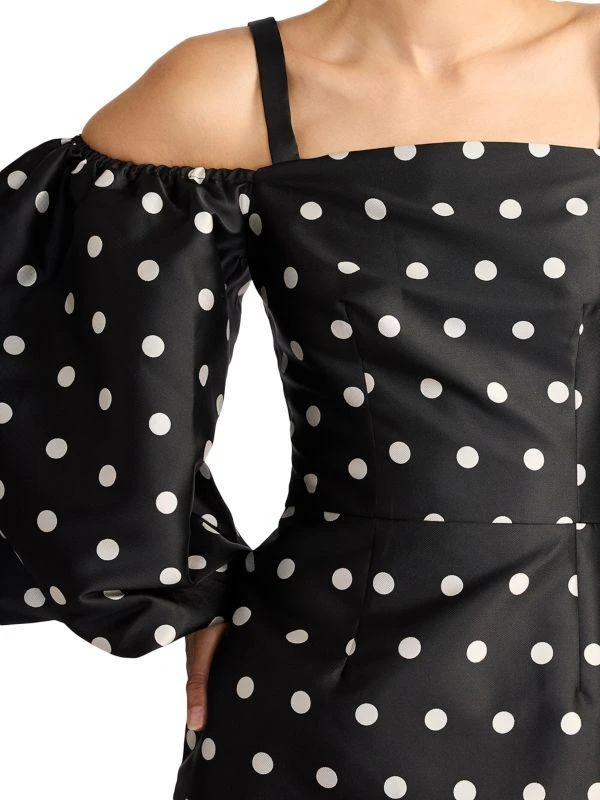 Zac Posen Polka Dot Balloon Sleeve Minidress 3