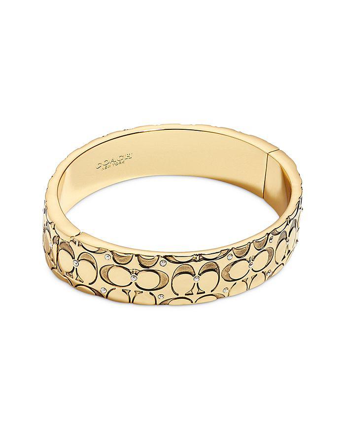 Coach Double Stitched Hearts Slider Bracelet - Fashion