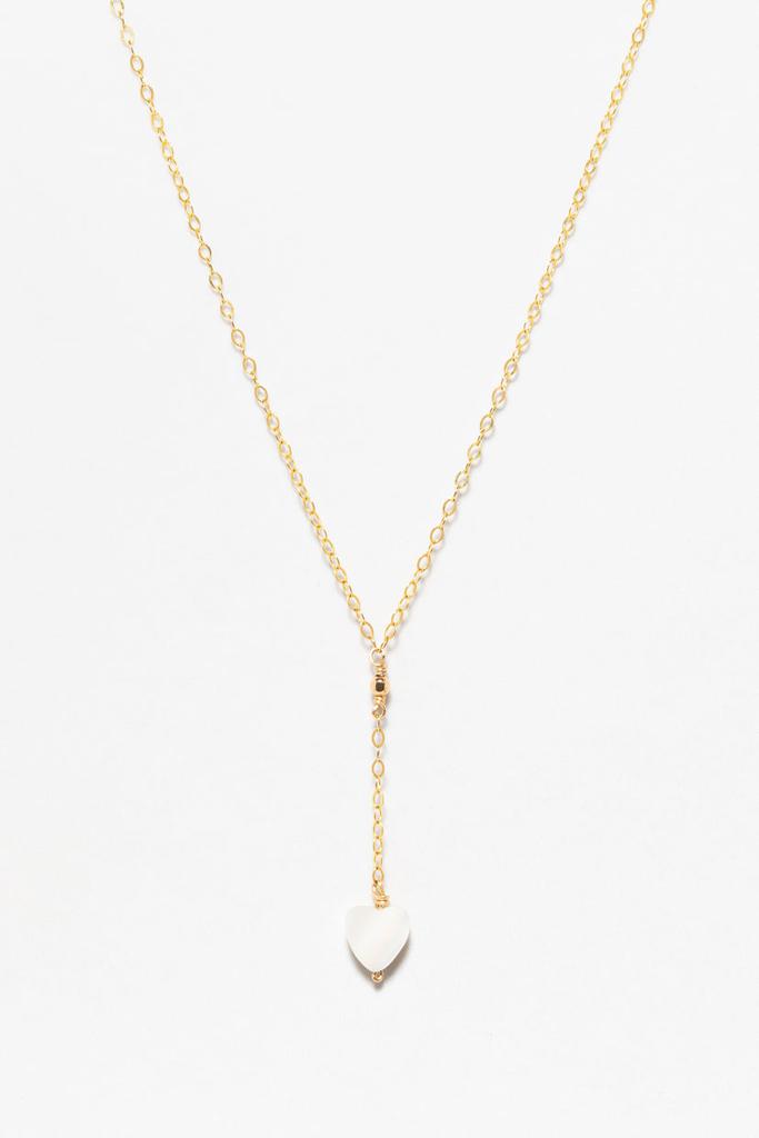 YAY Paris Collier Coeur - Nacre - Or