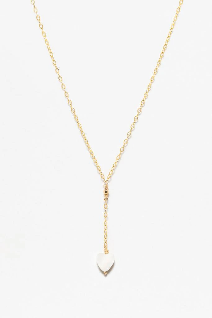预计3周后发货 YAY Paris Collier Coeur - Nacre - Or 1