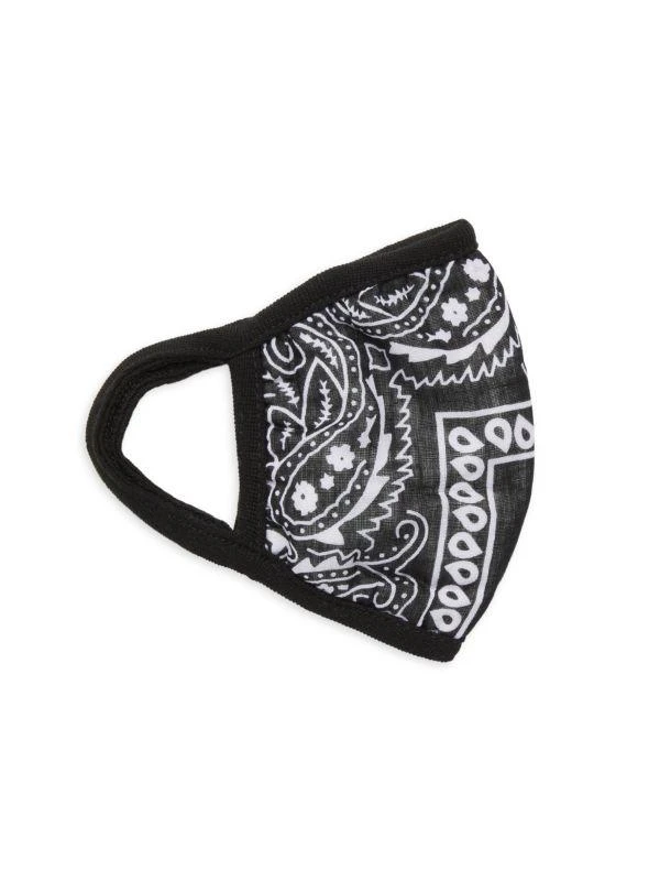 Bari Lynn Kid’s Bandana Print Face Mask 1