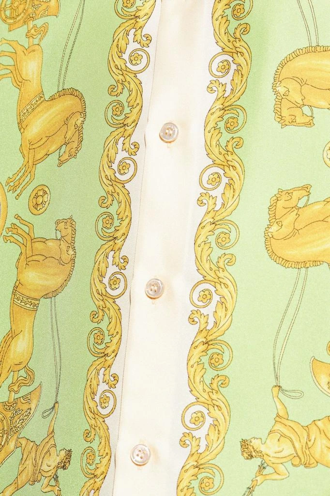 Versace Versace Pattern-Printed Long-Sleeved Shirt 4