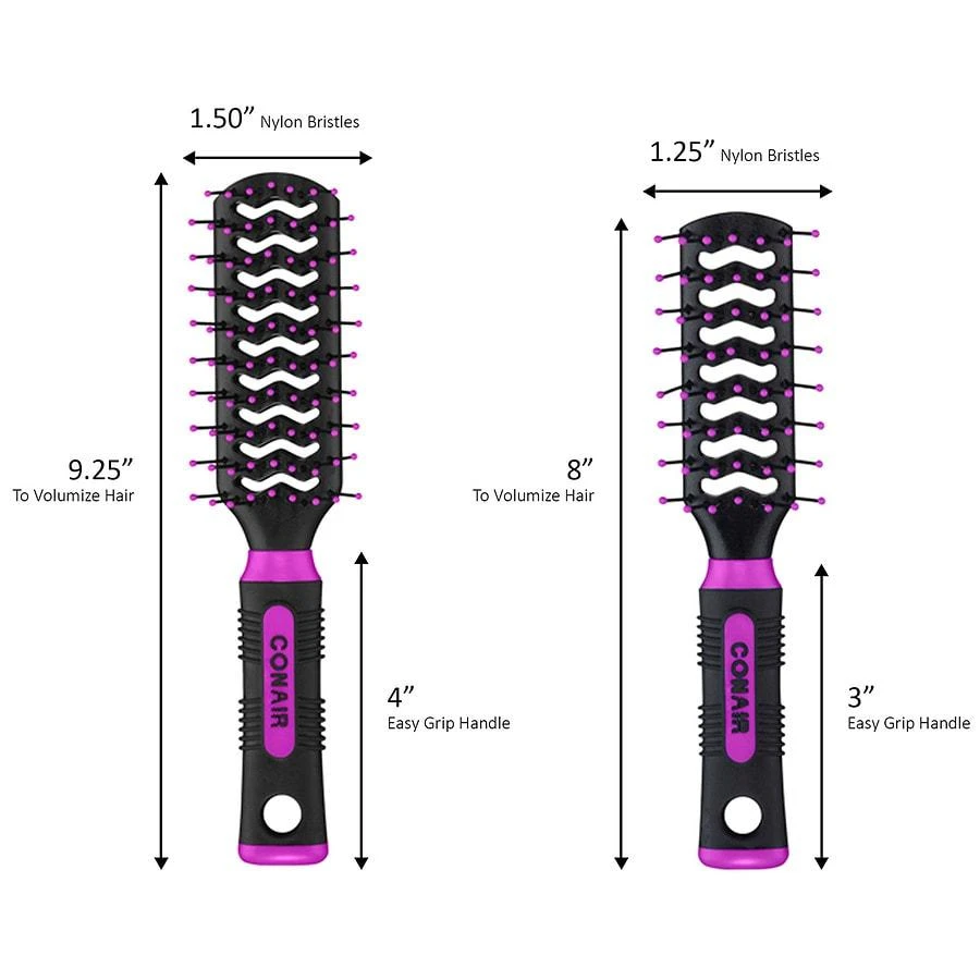 Conair Professional Vent Hairbrush 2 pc Multi-Size Set 4